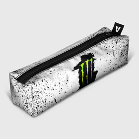 Пенал 3D с принтом MONSTER ENERGY в Петрозаводске, 100% полиэстер | плотная ткань, застежка на молнии | 