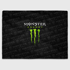 Плед 3D с принтом MONSTER ENERGY  в Петрозаводске, 100% полиэстер | закругленные углы, все края обработаны. Ткань не мнется и не растягивается | black monster | bmx | claw | cybersport | energy | monster | monster energy | moto | motocross | race | sport | киберспорт | когти | монстер энерджи | монстр | мото | мотокросс | ралли | скейтбординг | спорт | т | энергия