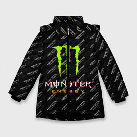 Зимняя куртка для девочек 3D с принтом MONSTER ENERGY (Z) в Петрозаводске, ткань верха — 100% полиэстер; подклад — 100% полиэстер, утеплитель — 100% полиэстер. | длина ниже бедра, удлиненная спинка, воротник стойка и отстегивающийся капюшон. Есть боковые карманы с листочкой на кнопках, утяжки по низу изделия и внутренний карман на молнии. 

Предусмотрены светоотражающий принт на спинке, радужный светоотражающий элемент на пуллере молнии и на резинке для утяжки. | black monster | bmx | claw | cybersport | energy | monster | monster energy | moto | motocross | race | sport | киберспорт | когти | монстер энерджи | монстр | мото | мотокросс | ралли | скейтбординг | спорт | т | энергия