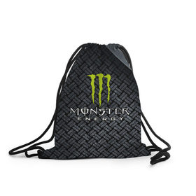 Рюкзак-мешок 3D с принтом MONSTER ENERGY (Z) в Петрозаводске, 100% полиэстер | плотность ткани — 200 г/м2, размер — 35 х 45 см; лямки — толстые шнурки, застежка на шнуровке, без карманов и подкладки | Тематика изображения на принте: black monster | bmx | claw | cybersport | energy | monster | monster energy | moto | motocross | race | sport | киберспорт | когти | монстер энерджи | монстр | мото | мотокросс | ралли | скейтбординг | спорт | т | энергия