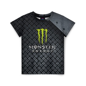 Детская футболка 3D с принтом MONSTER ENERGY (Z) в Петрозаводске, 100% гипоаллергенный полиэфир | прямой крой, круглый вырез горловины, длина до линии бедер, чуть спущенное плечо, ткань немного тянется | Тематика изображения на принте: black monster | bmx | claw | cybersport | energy | monster | monster energy | moto | motocross | race | sport | киберспорт | когти | монстер энерджи | монстр | мото | мотокросс | ралли | скейтбординг | спорт | т | энергия