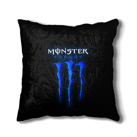 Подушка 3D с принтом MONSTER ENERGY (Z) в Петрозаводске, наволочка – 100% полиэстер, наполнитель – холлофайбер (легкий наполнитель, не вызывает аллергию). | состоит из подушки и наволочки. Наволочка на молнии, легко снимается для стирки | Тематика изображения на принте: black monster | bmx | claw | cybersport | energy | monster | monster energy | moto | motocross | race | sport | киберспорт | когти | монстер энерджи | монстр | мото | мотокросс | ралли | скейтбординг | спорт | т | энергия