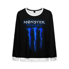 Мужской свитшот 3D с принтом MONSTER ENERGY (Z) в Петрозаводске, 100% полиэстер с мягким внутренним слоем | круглый вырез горловины, мягкая резинка на манжетах и поясе, свободная посадка по фигуре | black monster | bmx | claw | cybersport | energy | monster | monster energy | moto | motocross | race | sport | киберспорт | когти | монстер энерджи | монстр | мото | мотокросс | ралли | скейтбординг | спорт | т | энергия