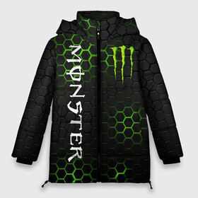 Женская зимняя куртка 3D с принтом MONSTER ENERGY в Петрозаводске, верх — 100% полиэстер; подкладка — 100% полиэстер; утеплитель — 100% полиэстер | длина ниже бедра, силуэт Оверсайз. Есть воротник-стойка, отстегивающийся капюшон и ветрозащитная планка. 

Боковые карманы с листочкой на кнопках и внутренний карман на молнии | black monster | bmx | claw | cybersport | energy | monster | monster energy | moto | motocross | race | sport | киберспорт | когти | монстер энерджи | монстр | мото | мотокросс | ралли | скейтбординг | спорт | т | энергия