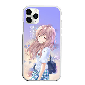 Чехол для iPhone 11 Pro Max матовый с принтом Silent Voice в Петрозаводске, Силикон |  | a silent voice | anime | koe no katachi | аниме | форма голоса