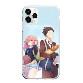 Чехол для iPhone 11 Pro матовый с принтом Форма голоса в Петрозаводске, Силикон |  | a silent voice | anime | koe no katachi | аниме | форма голоса