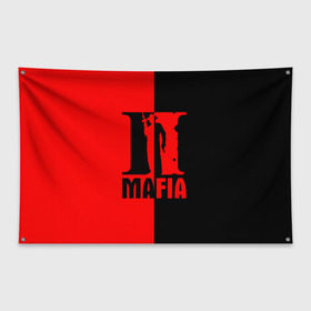 Флаг-баннер с принтом MAFIA 2 [9] в Петрозаводске, 100% полиэстер | размер 67 х 109 см, плотность ткани — 95 г/м2; по краям флага есть четыре люверса для крепления | gun | mafia | гангстер | мафия