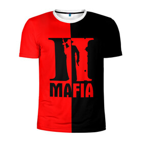 Мужская футболка 3D спортивная с принтом MAFIA 2 [9] в Петрозаводске, 100% полиэстер с улучшенными характеристиками | приталенный силуэт, круглая горловина, широкие плечи, сужается к линии бедра | Тематика изображения на принте: gun | mafia | гангстер | мафия