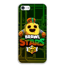 Чехол для iPhone 5/5S матовый с принтом Brawl Stars Robot Spike в Петрозаводске, Силикон | Область печати: задняя сторона чехла, без боковых панелей | brawl | brawl stars | brawl stars spike robot | spike | spike robot | бравл | бравл кактус | бравл спайк | бравл старс | кактус | робоспайк | спайк | спайк бравл старс