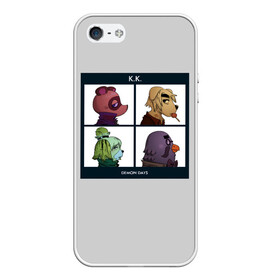Чехол для iPhone 5/5S матовый с принтом Animal Crossing в Петрозаводске, Силикон | Область печати: задняя сторона чехла, без боковых панелей | animal crossing | game | gorillaz | new horizons | nintendo | горилаз | животные | игра | нинтендо