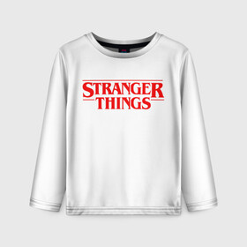 Детский лонгслив 3D с принтом STRANGER THINGS в Петрозаводске, 100% полиэстер | длинные рукава, круглый вырез горловины, полуприлегающий силуэт
 | 11 | stranger things | одди | одиннадцатая | очень странные дела | сериалы