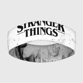 Повязка на голову 3D с принтом STRANGER THINGS в Петрозаводске,  |  | 11 | stranger things | одди | одиннадцатая | очень странные дела | сериалы