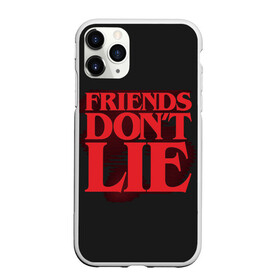 Чехол для iPhone 11 Pro Max матовый с принтом Friends Dont Lie в Петрозаводске, Силикон |  | Тематика изображения на принте: 11 | demogorgon | dont | friends | lie | retro | stranger | things | дастин | дела | демогоргон | друзья | лгут | не | оди | одиннадцать | очень | ретро | стив | странные | хоппер | хоукинс