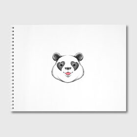 Альбом для рисования с принтом Panda в Петрозаводске, 100% бумага
 | матовая бумага, плотность 200 мг. | Тематика изображения на принте: cute | cutie | heart | love | panda | арт | животное | животные | картинка | милая панда | панда | рисунок | сердце