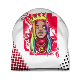 Шапка 3D с принтом 6ix9ine King Up в Петрозаводске, 100% полиэстер | универсальный размер, печать по всей поверхности изделия | 6ix9ine | 6ix9ine art | 6ix9ine king up | 6ix9ine арт | gooba | gooba 6ix9ine | tekashi | tekashi 6ix9ine | tekashi rap | король такеши | репер 6ix9ine | репер такеши | такеши | такеши 6ix9ine