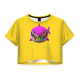 Женская футболка Crop-top 3D с принтом 6IX9INE (+ спина) в Петрозаводске, 100% полиэстер | круглая горловина, длина футболки до линии талии, рукава с отворотами | 6 | 6ix9ine | 9 | america | gang | gangsta | gooba | keke | koko | music | rap | shark | tekashi | usa | акула | америка | музыка | реп | рэп | текаши