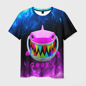 Мужская футболка 3D с принтом 6IX9INE- GOOBA в Петрозаводске, 100% полиэфир | прямой крой, круглый вырез горловины, длина до линии бедер | 6ix9ine | 6ix9ine  gooba | gooba | акула | сикснайн | сиксти найн | сиксти найн репер | такаши | текаши | текаши сикснайн