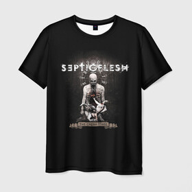 Мужская футболка 3D с принтом Septicflesh в Петрозаводске, 100% полиэфир | прямой крой, круглый вырез горловины, длина до линии бедер | septicflesh | арт | дэт дум метал | дэт метал | музыка | рок | симфоник метал