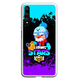 Чехол для Honor 20 с принтом BRAWL STARS GALE в Петрозаводске, Силикон | Область печати: задняя сторона чехла, без боковых панелей | bibi | brawl stars | coach mike | crow | gale | leon | leon shark | max | mecha crow | mortis | mr.p | phoenix | sally leon | sandy | spike | sprout | tara | unicorn | virus 8 bit | werewolf | ворон | оборотень