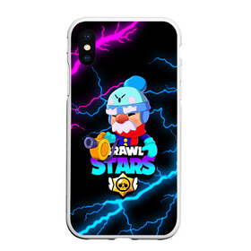 Чехол для iPhone XS Max матовый с принтом BRAWL STARS GALE в Петрозаводске, Силикон | Область печати: задняя сторона чехла, без боковых панелей | bibi | brawl stars | coach mike | crow | gale | leon | leon shark | max | mecha crow | mortis | mr.p | phoenix | sally leon | sandy | spike | sprout | tara | unicorn | virus 8 bit | werewolf | ворон | оборотень