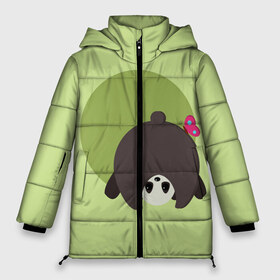 Женская зимняя куртка 3D с принтом Прикольная панда с бабочкой в Петрозаводске, верх — 100% полиэстер; подкладка — 100% полиэстер; утеплитель — 100% полиэстер | длина ниже бедра, силуэт Оверсайз. Есть воротник-стойка, отстегивающийся капюшон и ветрозащитная планка. 

Боковые карманы с листочкой на кнопках и внутренний карман на молнии | бабочка | вектор | графика | детский | зеленый | игра | минимализм | панда | примитив | простой | рисунок | смешной | хвост