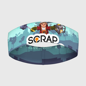 Повязка на голову 3D с принтом SCRAP MECHANIC в Петрозаводске,  |  | game | guns. | scrap mechanic | scrap mechanic coop land | выживание | игра | оружие | скрап механик