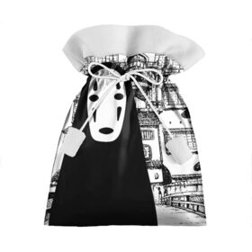 Подарочный 3D мешок с принтом No-Face Spirited Away Ghibli в Петрозаводске, 100% полиэстер | Размер: 29*39 см | ghibli | hayao miyazaki | no face | spirited away | studio ghibli | аниме | безликий | гибли | манга | унесенные призраками