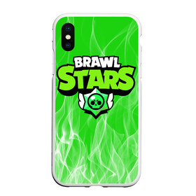 Чехол для iPhone XS Max матовый с принтом BRAWL STARS в Петрозаводске, Силикон | Область печати: задняя сторона чехла, без боковых панелей | 8 bit | barley | brawl stars | brock | bull | colt | crow | dynamike | fire | frank | jessie | leon | nita | барли | бравл старс | брок | булл | ворон | джесси | динамайк | кольт | леон | огонь | фрэнк