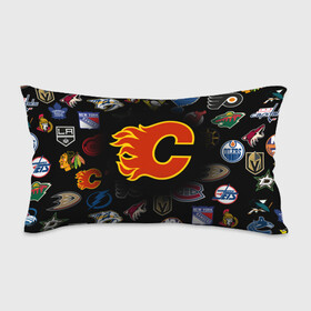 Подушка 3D антистресс с принтом Calgary Flames (Z) в Петрозаводске, наволочка — 100% полиэстер, наполнитель — вспененный полистирол | состоит из подушки и наволочки на молнии | anaheim ducks | arizona coyotes | boston bruins | buffalo sabres | calgary flames | canadiens de montreal | carolina hurricanes | chicago blackhawks | colorado avalanche | columbus blue jackets | dallas stars | detroit red wings | edmonton oil | hockey | 