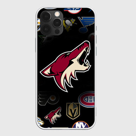 Чехол для iPhone 12 Pro с принтом Arizona Coyotes | NHL (Z) в Петрозаводске, силикон | область печати: задняя сторона чехла, без боковых панелей | Тематика изображения на принте: anaheim ducks | arizona coyotes | boston bruins | buffalo sabres | calgary flames | canadiens de montreal | carolina hurricanes | chicago blackhawks | colorado avalanche | columbus blue jackets | dallas stars | detroit red wings | edmonton oil | hockey | 