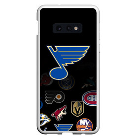 Чехол для Samsung S10E с принтом NHL St Louis Blues (Z) в Петрозаводске, Силикон | Область печати: задняя сторона чехла, без боковых панелей | anaheim ducks | arizona coyotes | boston bruins | buffalo sabres | canadiens de montreal | carolina hurricanes | chicago blackhawks | colorado | hockey | nhl | st. louis blues | нхл | паттерн | спорт | хоккей