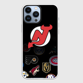 Чехол для iPhone 13 Pro Max с принтом NHL New Jersey Devils (Z) в Петрозаводске,  |  | anaheim ducks | arizona coyotes | boston bruins | buffalo sabres | calgary flames | carolina hurricanes | chicago blackhawks | colorado | hockey | new jersey devils | nhl | нхл | паттерн | спорт | хоккей