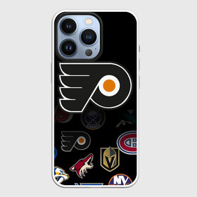 Чехол для iPhone 13 Pro с принтом NHL Philadelphia Flyers | НХЛ (Z) в Петрозаводске,  |  | anaheim ducks | boston bruins | buffalo sabres | calgary flames | canadiens de montreal | carolina hurricanes | chicago blackhawks | colorado | hockey | nhl | philadelphia flyers | нхл | паттерн | спорт | хоккей