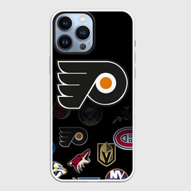 Чехол для iPhone 13 Pro Max с принтом NHL Philadelphia Flyers | НХЛ (Z) в Петрозаводске,  |  | anaheim ducks | boston bruins | buffalo sabres | calgary flames | canadiens de montreal | carolina hurricanes | chicago blackhawks | colorado | hockey | nhl | philadelphia flyers | нхл | паттерн | спорт | хоккей