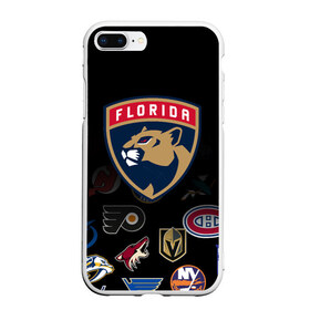 Чехол для iPhone 7Plus/8 Plus матовый с принтом NHL Florida Panthers (Z) в Петрозаводске, Силикон | Область печати: задняя сторона чехла, без боковых панелей | Тематика изображения на принте: anaheim ducks | arizona coyotes | boston bruins | buffalo sabres | calgary flames | canadiens de montreal | chicago blackhawks | colorado | florida panthers | hockey | nhl | нхл | паттерн | спорт | хоккей