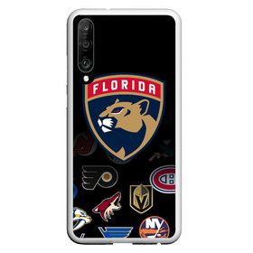 Чехол для Honor P30 с принтом NHL Florida Panthers (Z) в Петрозаводске, Силикон | Область печати: задняя сторона чехла, без боковых панелей | anaheim ducks | arizona coyotes | boston bruins | buffalo sabres | calgary flames | canadiens de montreal | chicago blackhawks | colorado | florida panthers | hockey | nhl | нхл | паттерн | спорт | хоккей