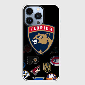 Чехол для iPhone 13 Pro с принтом NHL Florida Panthers (Z) в Петрозаводске,  |  | anaheim ducks | arizona coyotes | boston bruins | buffalo sabres | calgary flames | canadiens de montreal | chicago blackhawks | colorado | florida panthers | hockey | nhl | нхл | паттерн | спорт | хоккей