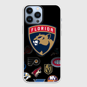 Чехол для iPhone 13 Pro Max с принтом NHL Florida Panthers (Z) в Петрозаводске,  |  | anaheim ducks | arizona coyotes | boston bruins | buffalo sabres | calgary flames | canadiens de montreal | chicago blackhawks | colorado | florida panthers | hockey | nhl | нхл | паттерн | спорт | хоккей