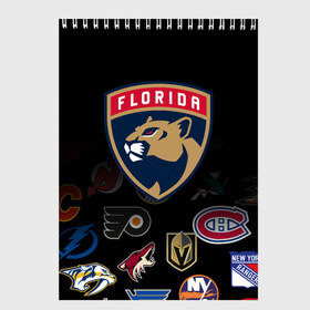Скетчбук с принтом NHL Florida Panthers (Z) в Петрозаводске, 100% бумага
 | 48 листов, плотность листов — 100 г/м2, плотность картонной обложки — 250 г/м2. Листы скреплены сверху удобной пружинной спиралью | anaheim ducks | arizona coyotes | boston bruins | buffalo sabres | calgary flames | canadiens de montreal | chicago blackhawks | colorado | florida panthers | hockey | nhl | нхл | паттерн | спорт | хоккей