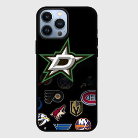 Чехол для iPhone 13 Pro Max с принтом NHL Dallas Stars (Z) в Петрозаводске,  |  | Тематика изображения на принте: anaheim ducks | arizona coyotes | boston bruins | buffalo sabres | calgary flames | carolina hurricanes | chicago blackhawks | colorado | dallas stars | hockey | nhl | нхл | паттерн | спорт | хоккей