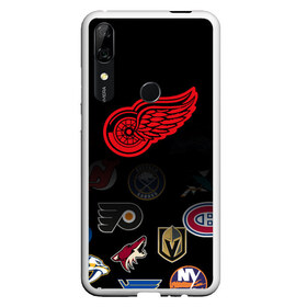 Чехол для Honor P Smart Z с принтом NHL Detroit Red Wings (Z) в Петрозаводске, Силикон | Область печати: задняя сторона чехла, без боковых панелей | anaheim ducks | arizona coyotes | boston bruins | buffalo sabres | calgary flames | canadiens de montreal | carolina hurricanes | colorado | detroit red wings | hockey | nhl | нхл | паттерн | спорт | хоккей