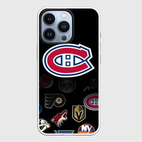 Чехол для iPhone 13 Pro с принтом NHL Canadiens de Montral (Z) в Петрозаводске,  |  | anaheim ducks | arizona coyotes | boston bruins | buffalo sabres | calgary flames | canadiens de montreal | carolina hurricanes | chicago blackhawks | colorado | hockey | nhl | нхл | паттерн | спорт | хоккей