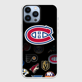 Чехол для iPhone 13 Pro Max с принтом NHL Canadiens de Montral (Z) в Петрозаводске,  |  | anaheim ducks | arizona coyotes | boston bruins | buffalo sabres | calgary flames | canadiens de montreal | carolina hurricanes | chicago blackhawks | colorado | hockey | nhl | нхл | паттерн | спорт | хоккей