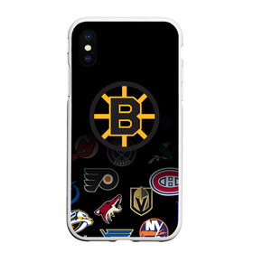 Чехол для iPhone XS Max матовый с принтом NHL Boston Bruins (Z) в Петрозаводске, Силикон | Область печати: задняя сторона чехла, без боковых панелей | anaheim ducks | arizona coyotes | boston bruins | buffalo sabres | calgary flames | canadiens de montreal | carolina hurricanes | chicago blackhawks | colorado | hockey | nhl | нхл | паттерн | спорт | хоккей