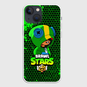 Чехол для iPhone 13 mini с принтом Brawl Stars LEON в Петрозаводске,  |  | 8 bit | 8 бит | bibi | brawl | brawl stars | crow | leon | spike | sprout | stars | бравл | бравл старс | браво старс | игра | компьютерная | кров | леон | онлайн | старс