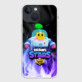 Чехол для iPhone 13 mini с принтом Brawl Stars SPROUT в Петрозаводске,  |  | Тематика изображения на принте: 8 bit | 8 бит | bibi | brawl | brawl stars | crow | leon | spike | sprout | stars | бравл | бравл старс | браво старс | игра | компьютерная | кров | леон | онлайн | старс