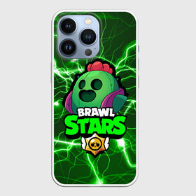 Чехол для iPhone 13 Pro с принтом Brawl Stars SPIKE в Петрозаводске,  |  | 8 bit | 8 бит | bibi | brawl | brawl stars | crow | leon | spike | sprout | stars | бравл | бравл старс | браво старс | игра | компьютерная | кров | леон | онлайн | старс