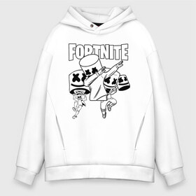 Мужское худи Oversize хлопок с принтом FORTNITE x MARSHMELLO в Петрозаводске, френч-терри — 70% хлопок, 30% полиэстер. Мягкий теплый начес внутри —100% хлопок | боковые карманы, эластичные манжеты и нижняя кромка, капюшон на магнитной кнопке | deadmau5 | fortnite | fortnite 2 | fortnite x маршмелло | ikonik | marshmello | ninja | ninja streamer | raven | travis scott | ворон | иконик | ниндзя | пили | рейвен | трэвис скотт | фортнайт