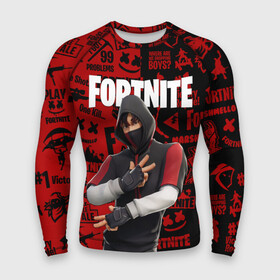 Мужской рашгард 3D с принтом FORTNITE x IKONIK в Петрозаводске,  |  | deadmau5 | fortnite | fortnite 2 | fortnite x маршмелло | ikonik | marshmello | ninja | ninja streamer | raven | travis scott | ворон | иконик | ниндзя | пили | рейвен | трэвис скотт | фортнайт