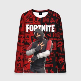 Мужской лонгслив 3D с принтом FORTNITE x IKONIK в Петрозаводске, 100% полиэстер | длинные рукава, круглый вырез горловины, полуприлегающий силуэт | deadmau5 | fortnite | fortnite 2 | fortnite x маршмелло | ikonik | marshmello | ninja | ninja streamer | raven | travis scott | ворон | иконик | ниндзя | пили | рейвен | трэвис скотт | фортнайт